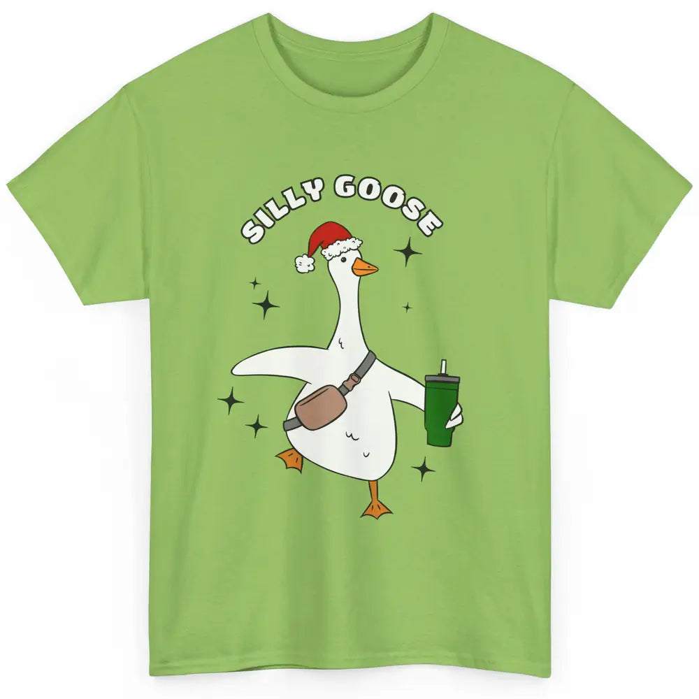 Funny Silly Goose Boojee Christmas Goose Bag And Cup Holiday Classic Unisex T-Shirt