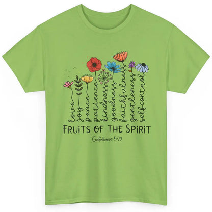 Flower Christian Fruits Of The Spirit Bible Verse Religious Classic Unisex T-Shirt