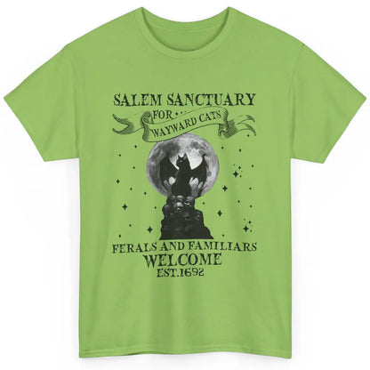 Witch Cat Salem Sanctuary Witch City Halloween Gothic Cat Classic Unisex T-Shirt