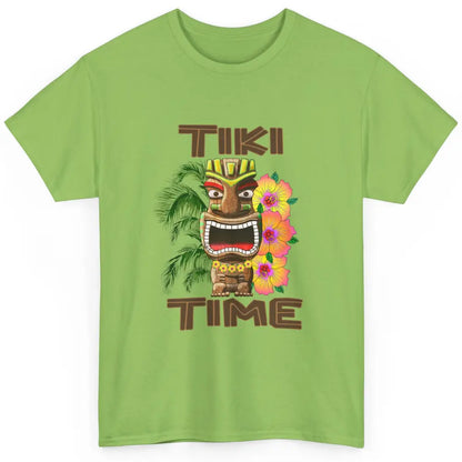 Aloha Flower Luau Tiki Time Hawaii Palm Tree Paradise Beach Classic Unisex T-Shirt