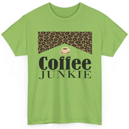 Coffee Junkie Red Leopard Coffee Lovers Gift Retro Country Classic Unisex T-Shirt