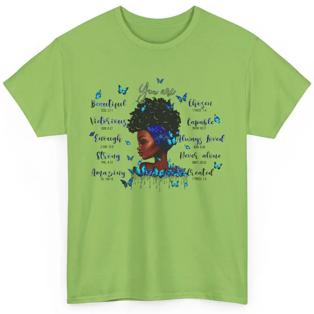 Black Girl God Says I Am Afro Woman Christian Religious Gift Classic Unisex T-Shirt