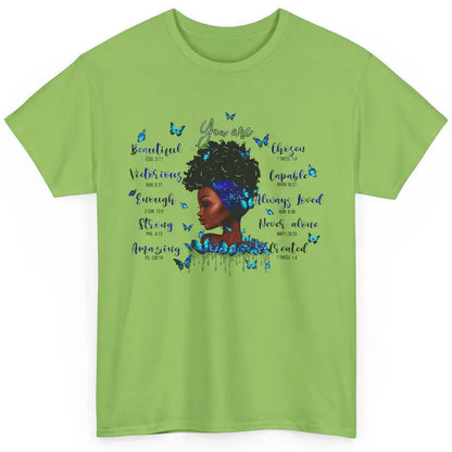 Black Girl God Says I Am Afro Woman Christian Religious Gift Classic Unisex T-Shirt