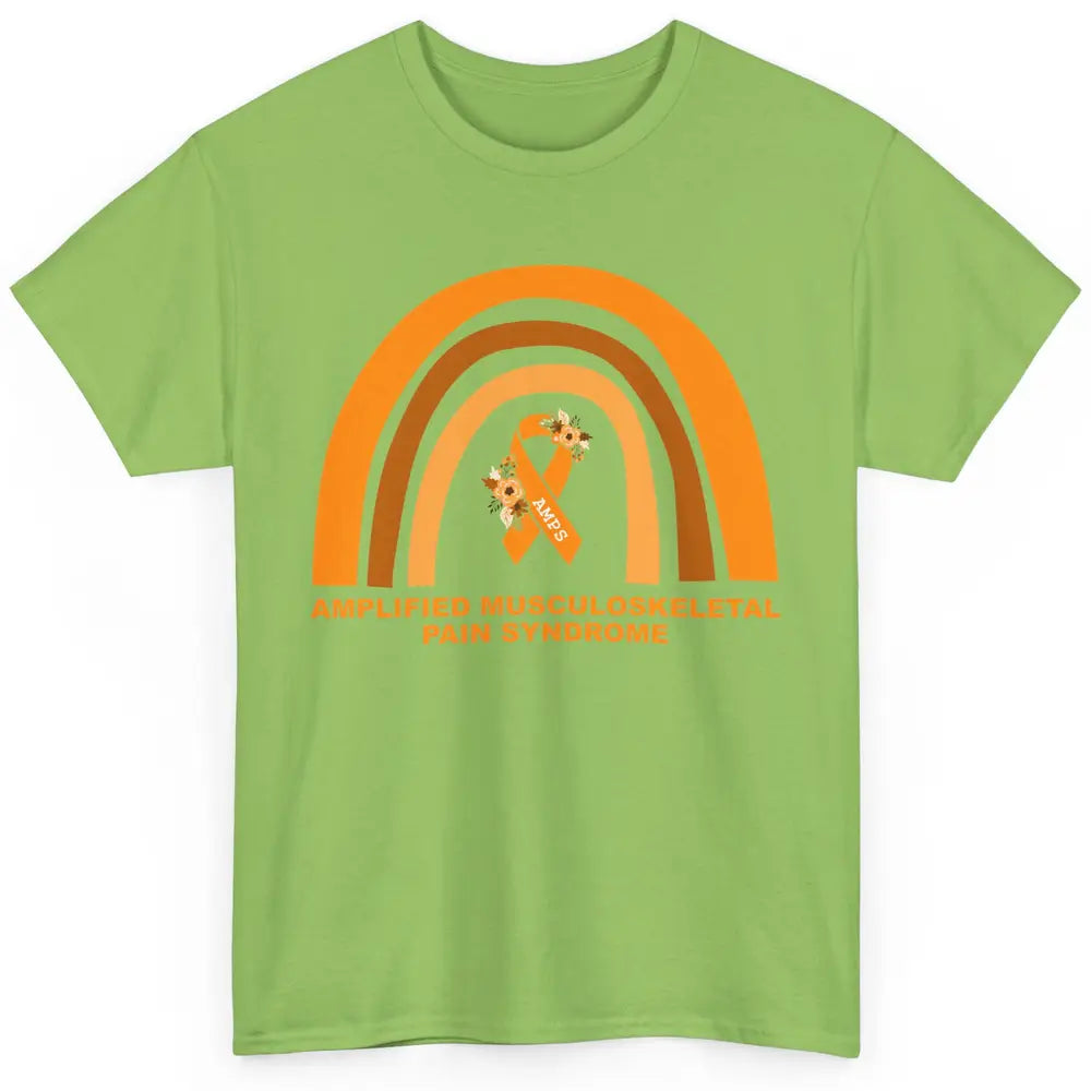 Amplified Musculoskeletal Pain Syndrome AMPS Orange Rainbow Classic Unisex T-Shirt