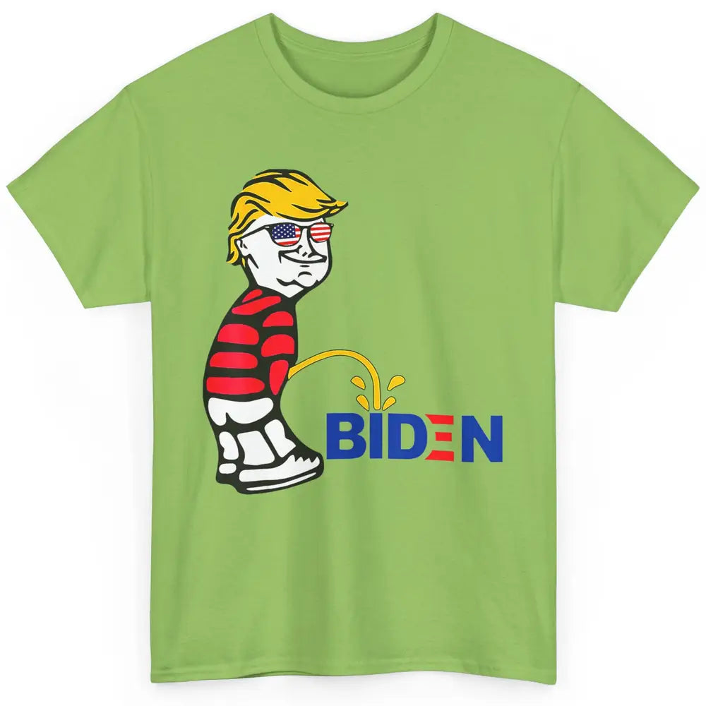 Funny Anti Joe Biden Vote Donald Trump 2024 Patriotic Humor Classic Unisex T-Shirt