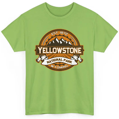 Yellowstone National Park Wyoming Golden Mountains Vintage Classic Unisex T-Shirt