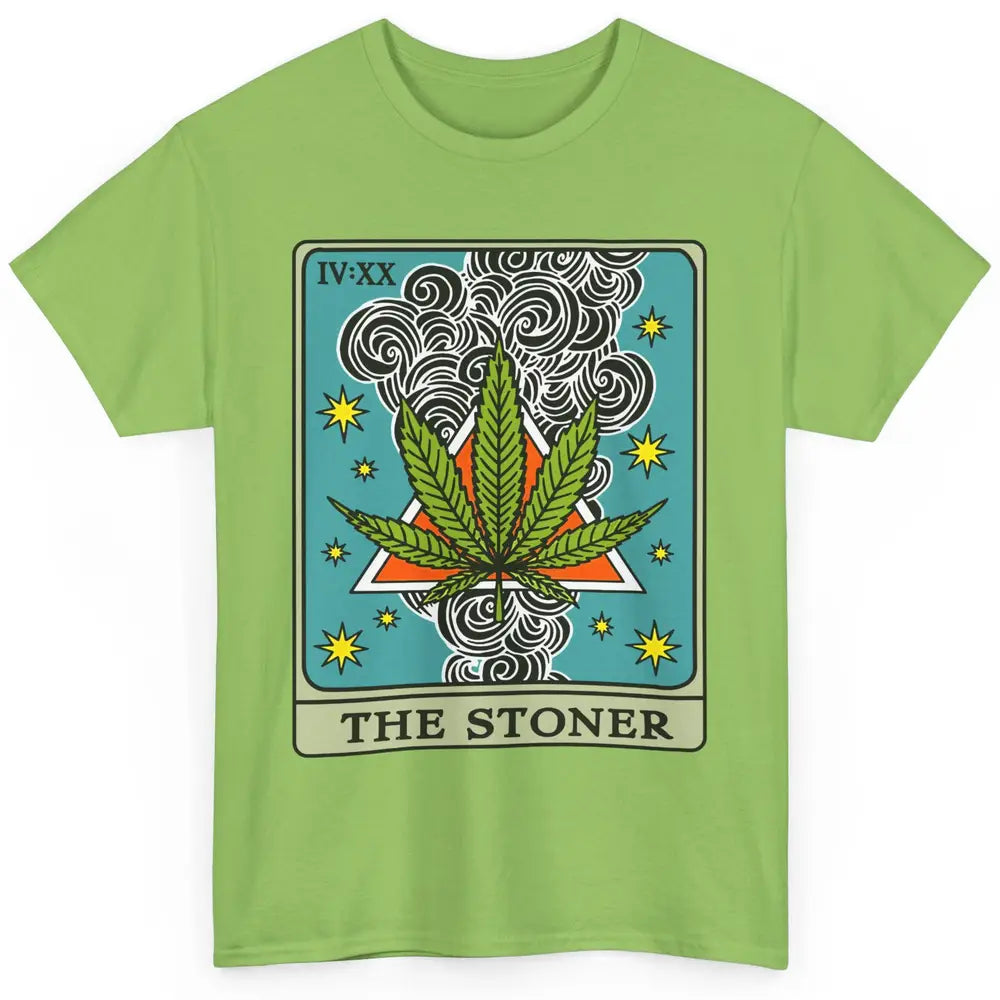 Vintage Weed The Stoner Tarot Card Weed Cannabis Marijuana Classic Unisex T-Shirt