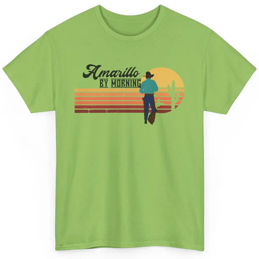 Vintage Cowboy Amarillo By Morning Cactus Western Country Classic Unisex T-Shirt