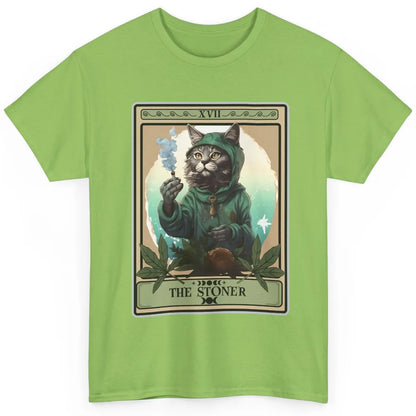 Vintage The Stoner Cat Tarot Card Weed Cannabis Marijuana Classic Unisex T-Shirt