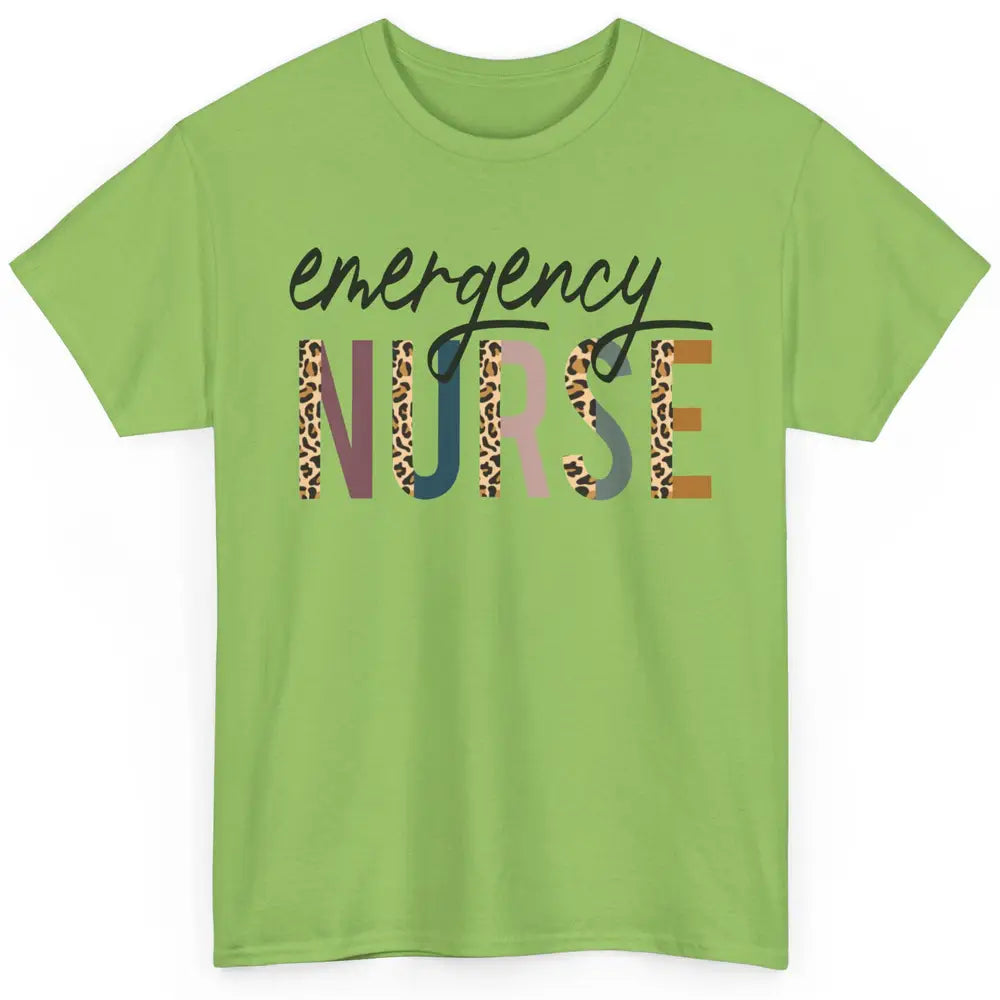 Emergency Nurse Leopard Nurse Gift Classic Unisex T-Shirt