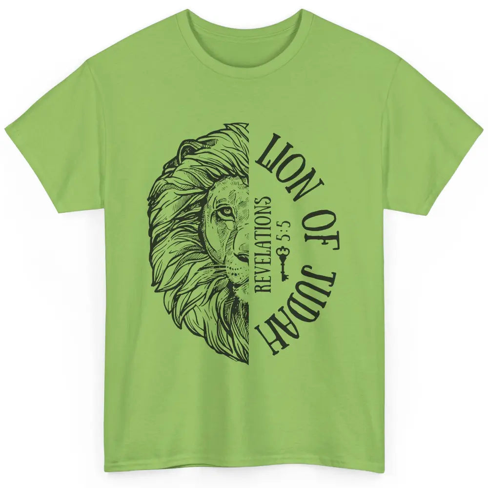 Yeshua Lion Of Judah Bible Verse Christian Faith Religious Classic Unisex T-Shirt