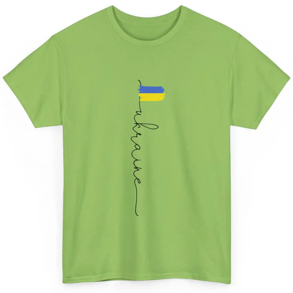 Ukraine Flag Support for Ukraine Ukraine Travel Lovers Gift Classic Unisex T-Shirt