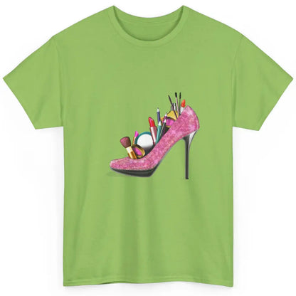 Woman High Heel Stilettos Makeup Artist Girly Lipstick Brush Classic Unisex T-Shirt