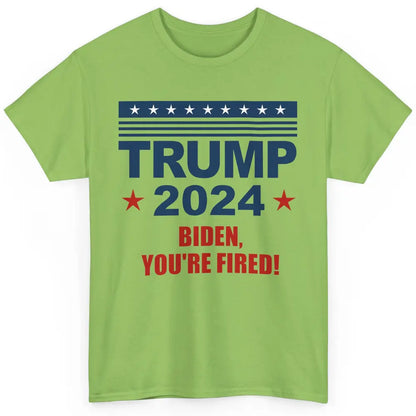 Retro US Flag Trump 2024 Return Biden You're Fired Patriot Classic Unisex T-Shirt