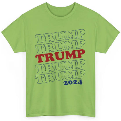 Trump 2024 Election MAGA I'll Be Back US Flag Trump Support Classic Unisex T-Shirt