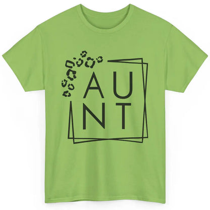 Funny Aunt Life Cheetah Square Aunt Promoted From Sister Classic Unisex T-Shirt