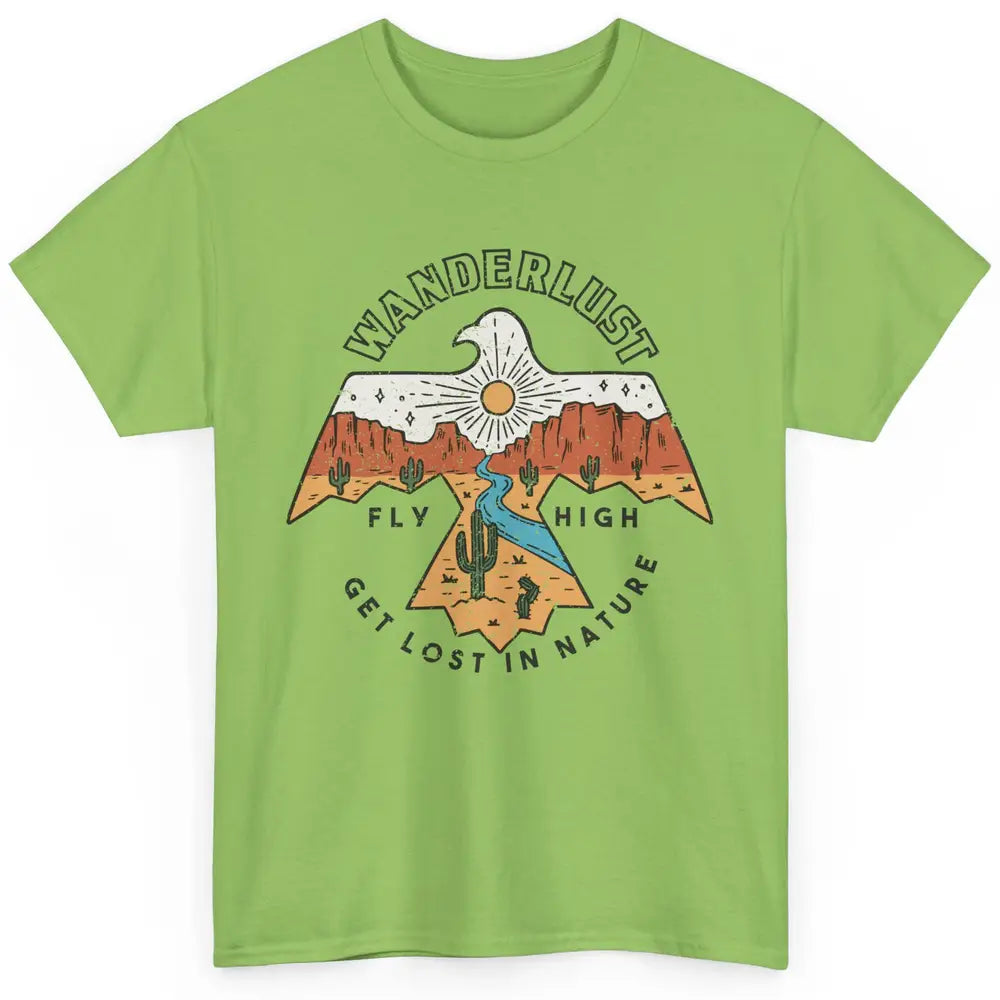 Vintage Eagle Desert Wanderlust Get Lost In Nature Outdoor Classic Unisex T-Shirt