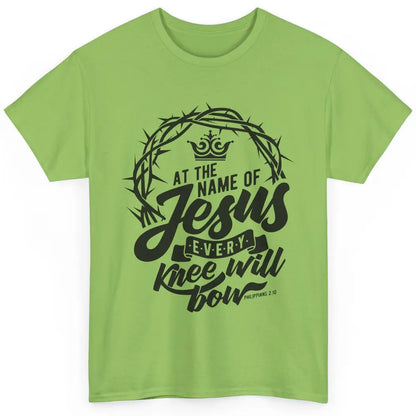 Christian At The Name Of Jesus Every Knee Will Bow Bible Classic Unisex T-Shirt