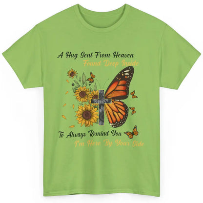 Butterfly Sunflower Jesus Cross Im By Your Side Heaven Angel Classic Unisex T-Shirt