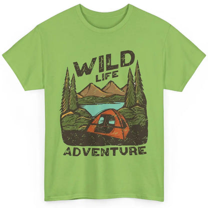 Wild Life Adventure Camping Mountain Wilderness Campfire Classic Unisex T-Shirt