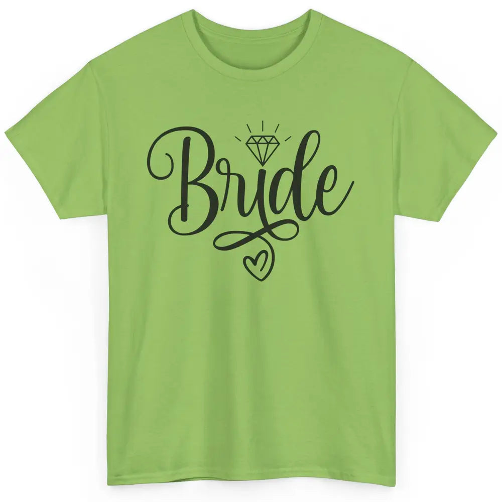 Bride To Be Wedding Ring Future Mrs. Engagement Bachelorette Classic Unisex T-Shirt