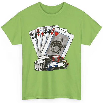 Cowboy Playing Cards Western Boho Desert Country Cowboy Gift Classic Unisex T-Shirt