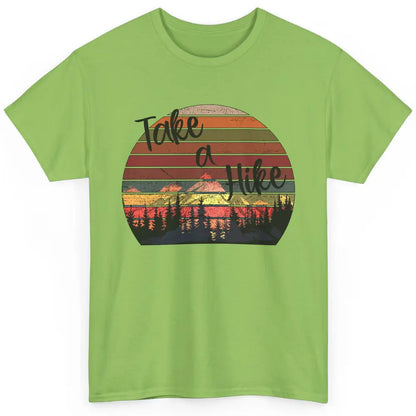 Vintage Take A Hike Sunset Hiker Hiking Camping Lover Gift Classic Unisex T-Shirt