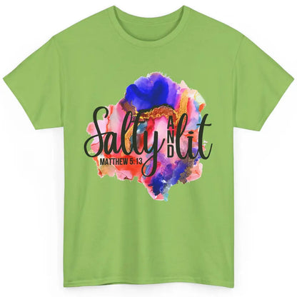 Christian Salty And Lit Bible Verse Religious Watercolor Classic Unisex T-Shirt