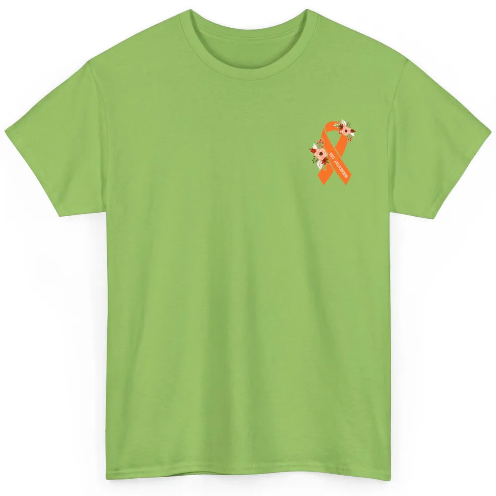 Functional Neurological Disorder Awareness FND Orange Ribbon Classic Unisex T-Shirt