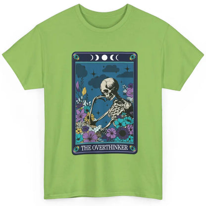 Floral Skeleton The Overthinker Tarot Card Halloween Costume Classic Unisex T-Shirt