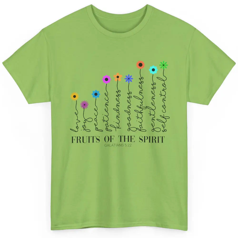 Flower Christian Fruits Of The Spirit Bible Verse Religious Classic Unisex T-Shirt