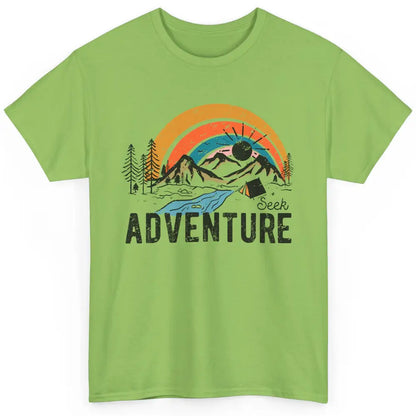 Vintage Mountain Sunrise Seek Adventure Camping Hiking Lover Classic Unisex T-Shirt