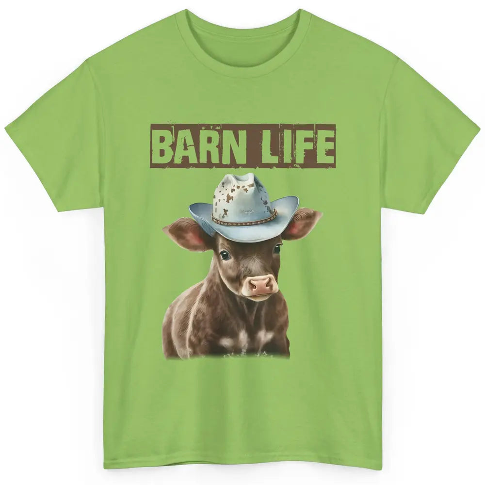 Cute Cow Barn Life Cowboy Hat Little Cowboy Western Boy Classic Unisex T-Shirt