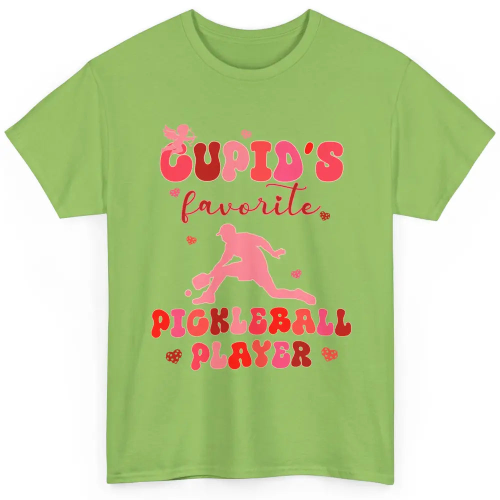 Cupid's Favorite Pickleball Player Happy Valentines Day Love Classic Unisex T-Shirt