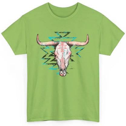 Boho Bull Skull Aztec Rodeo Desert Spirit Western Country Classic Unisex T-Shirt