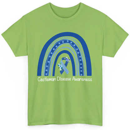 Castleman Disease Awareness Floral Blue Ribbon Rare Disease Classic Unisex T-Shirt