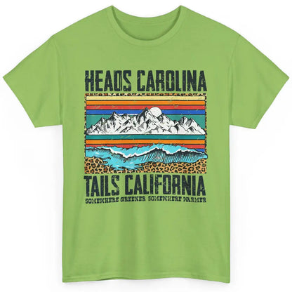 Vintage Heads Carolina Tail California Beach Summer Travel Classic Unisex T-Shirt