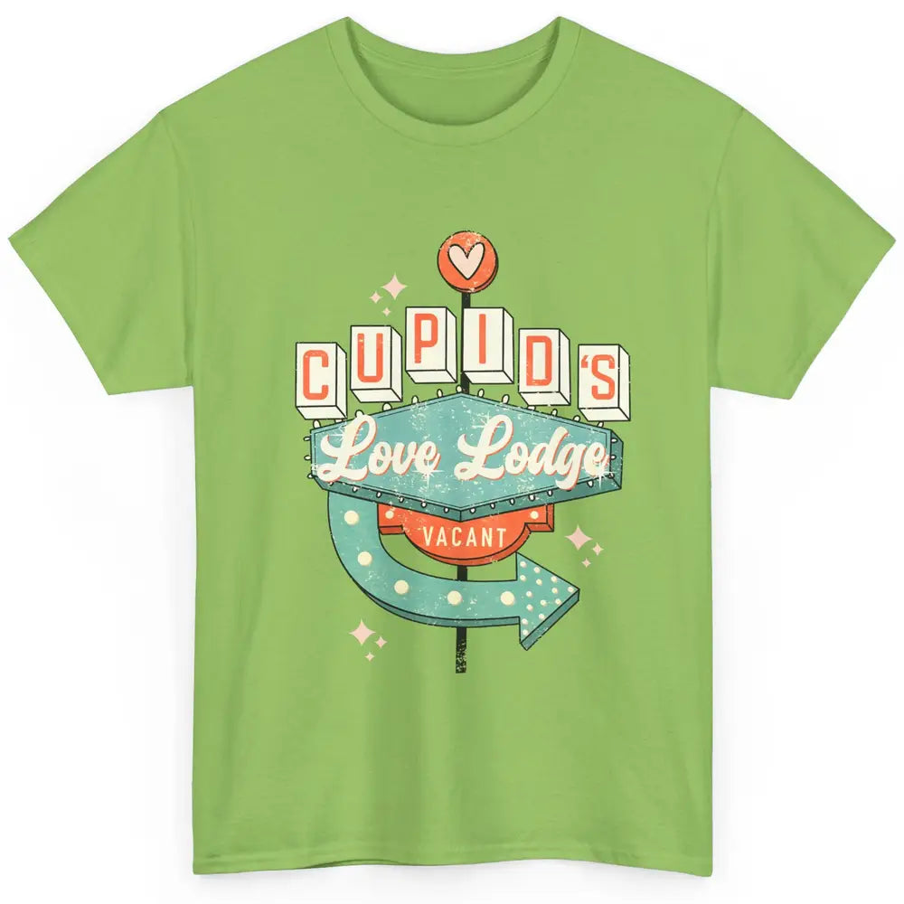 Retro Valentines Cupid's Love Lodges Funny Couples Valentine Classic Unisex T-Shirt