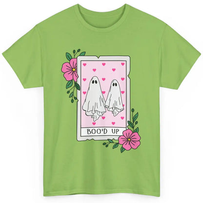 Floral Bood Up Tarot Card Valentines Day Spooky Ghost Couple Classic Unisex T-Shirt