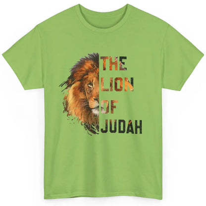 Yeshua Lion Of Judah Bible Verse Christian Faith Religious Classic Unisex T-Shirt