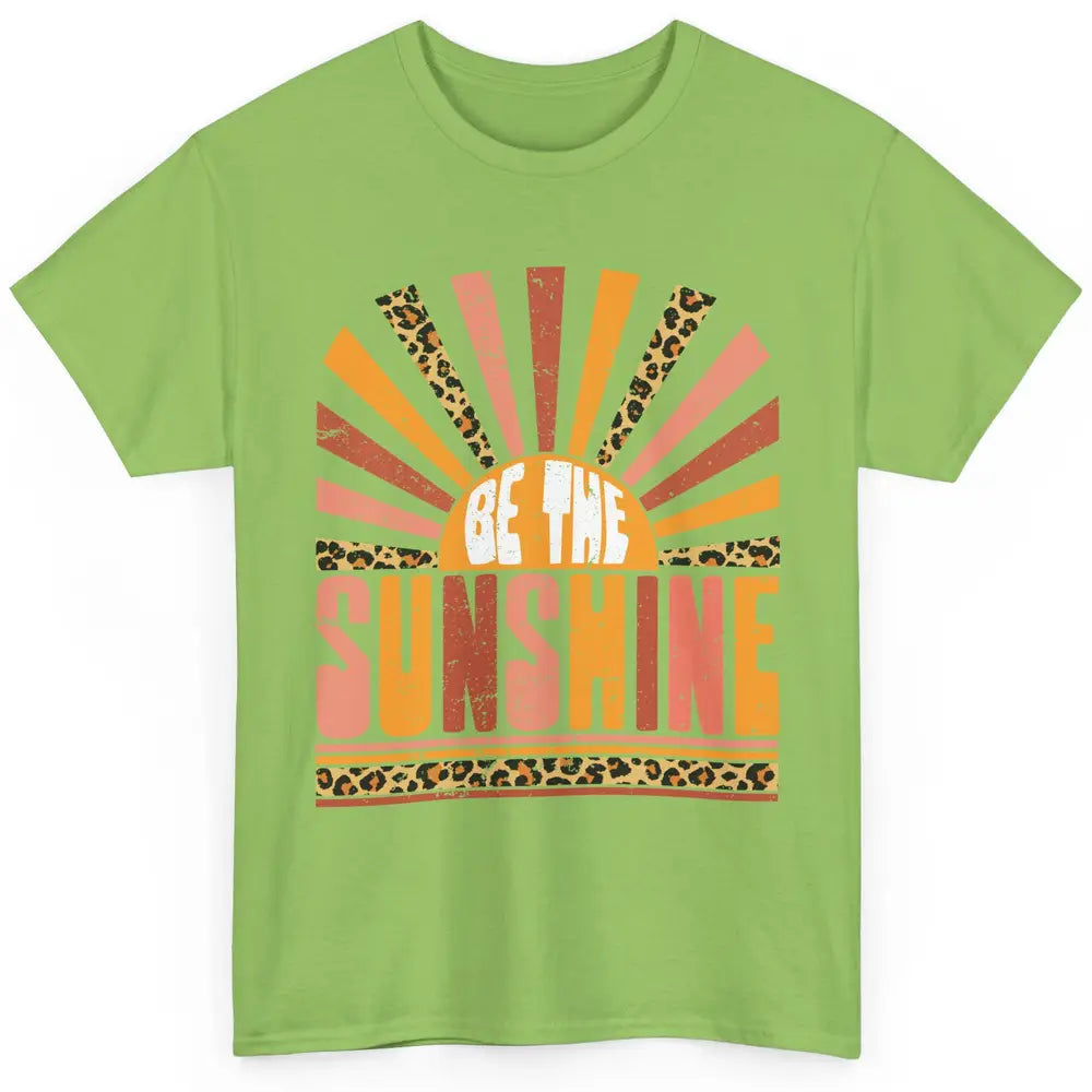 Be The Sunshine Retro Leopard Sun Vintage Summer Vacation Classic Unisex T-Shirt