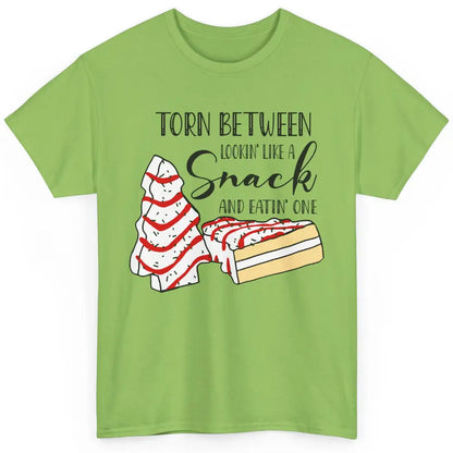 Christmas Tree Cake Torn Between Look Like a Snack Eat One Classic Unisex T-Shirt