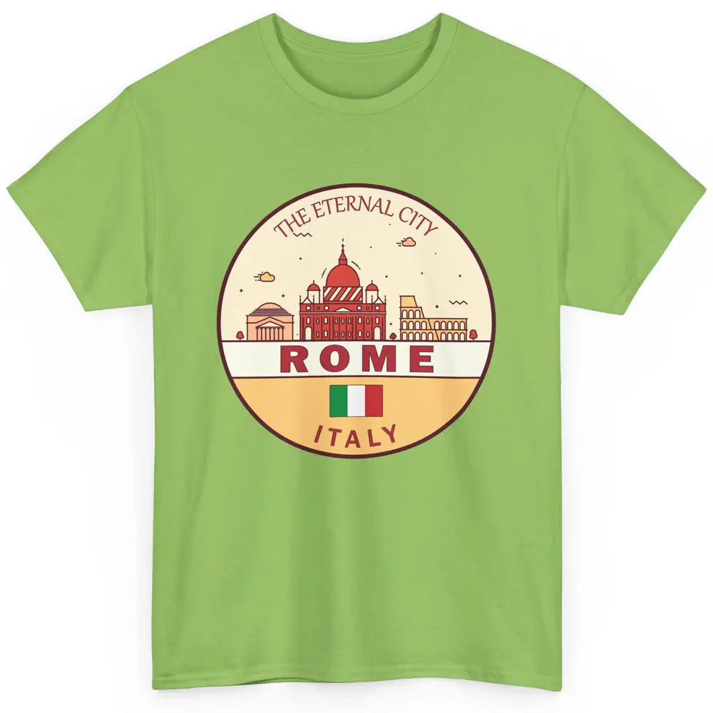 Skyline Roma City Summer Vacation Italy Italian Vacay Travel Classic Unisex T-Shirt