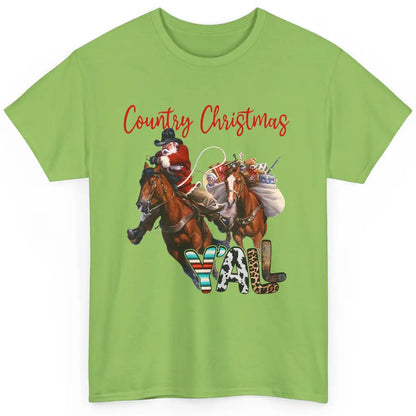 Santa Claus Country Christmas Y'all Western Country Cowboy Classic Unisex T-Shirt