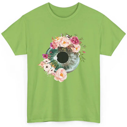 Floral Eyeball Optometrist Eye Anatomy Ophthalmology Tech Classic Unisex T-Shirt