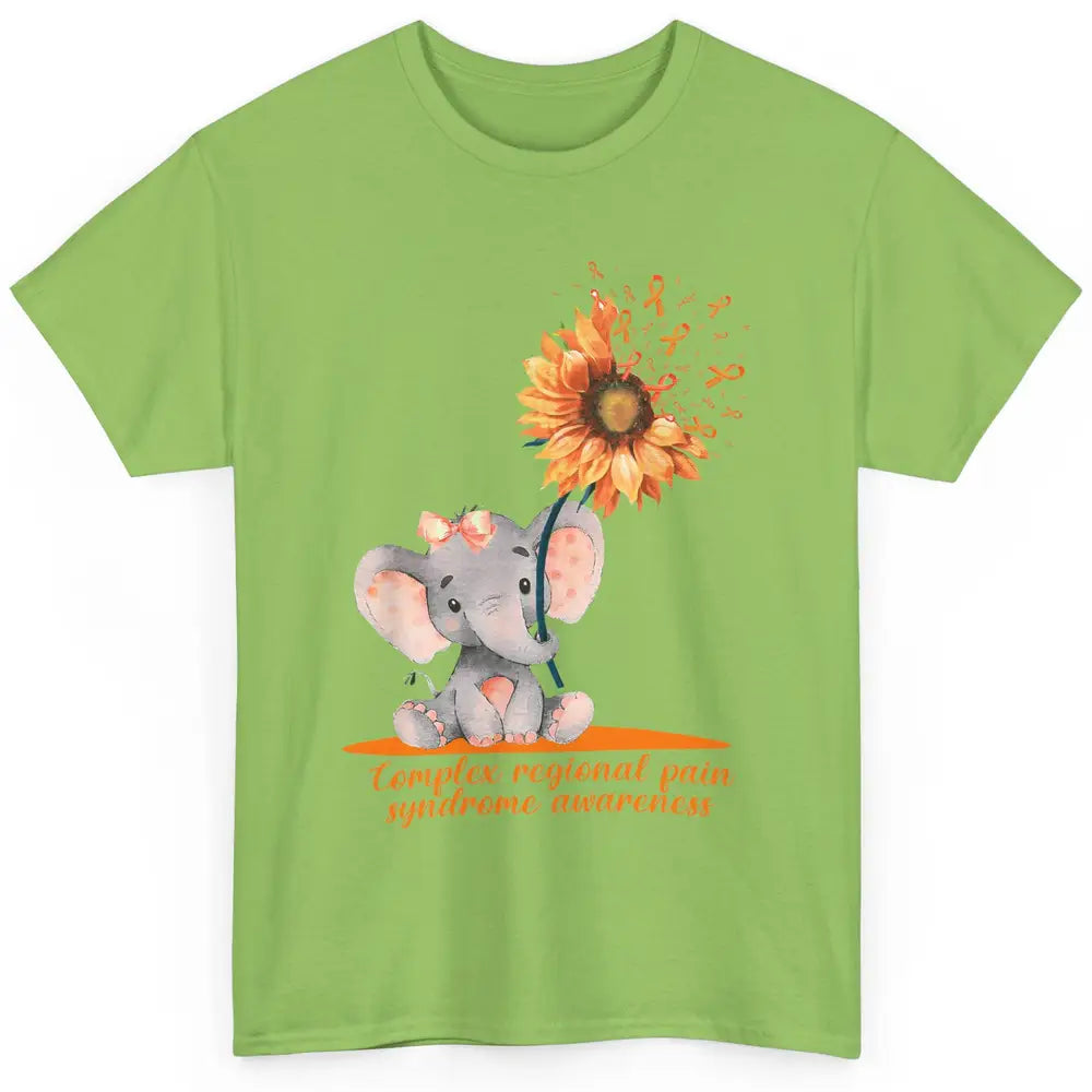 Complex Regional Pain Syndrome Sunflower Baby Elephant CRPS Classic Unisex T-Shirt