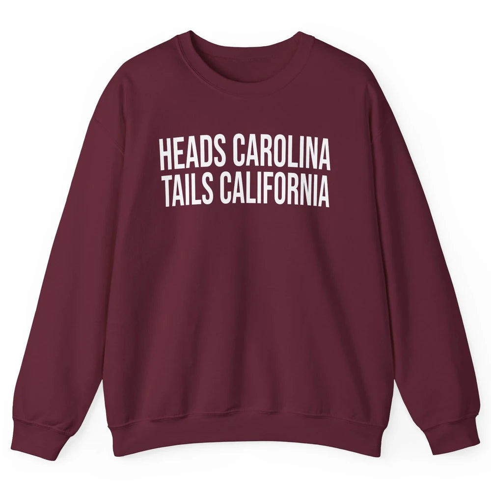 Vintage Heads Carolina Tail California Summer Beach Paradise Unisex Crewneck Sweatshirt