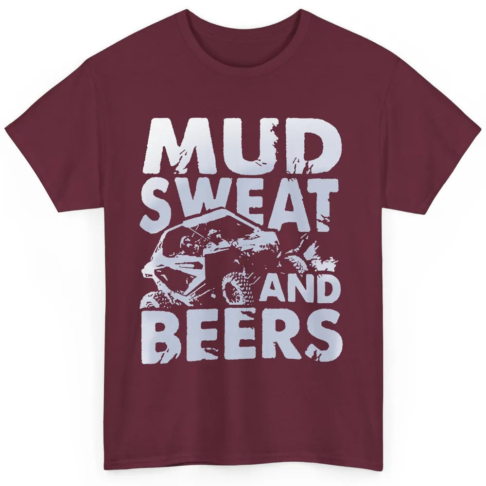 Retro UTV SXS Rider Mud Sweat And Beers ATV Offroad Riding Classic Unisex T-Shirt