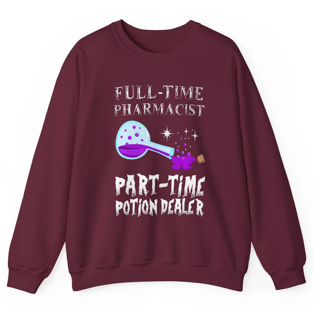 Bottle Potion Dealer Gothic Full Time Pharmacist Aesthetic Unisex Crewneck Sweatshirt