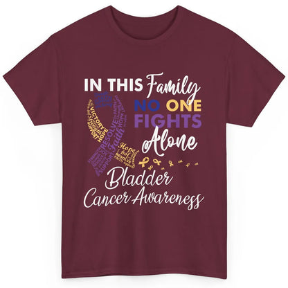 Bladder Cancer Awareness In This Family No One Fight Alone Classic Unisex T-Shirt